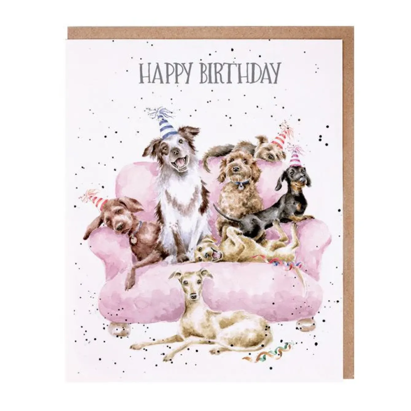 Wrendale Designs Greeting Cards-"A Woof-derful Day" Birthday Greetings Card