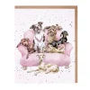 Wrendale Designs Greeting Cards-"Movie Night" Dogs Greetings Card