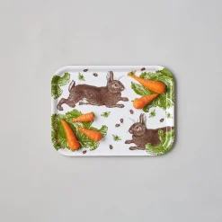 Thornback & Peel Trays-Rabbit & Cabbage Small Tray
