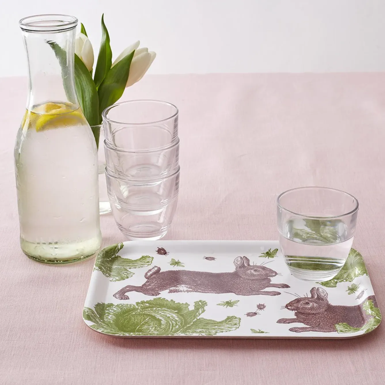 Thornback & Peel Trays-Rabbit & Cabbage Small Tray