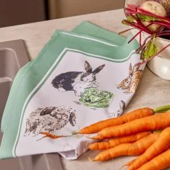 Ulster Weavers Easter|Tea-Rabbit Patch Tea Towel