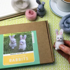 Bergin & Bath Crafts-Rabbits Needle Felting Kit