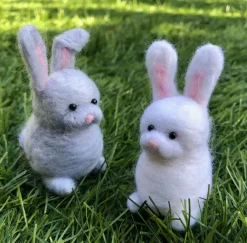 Bergin & Bath Crafts-Rabbits Needle Felting Kit