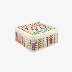 Emma Bridgewater Novelty|Storage-Rainbow Toast Happy Birthday Square Tin