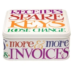Emma Bridgewater Novelty|Storage-Rainbow Toast Recipts Square Tin