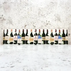 Corinne Alexander Father's Day|Coasters-Red Bordeaux Coaster Set by