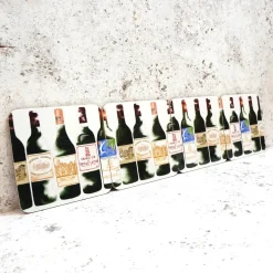 Corinne Alexander Father's Day|Coasters-Red Bordeaux Coaster Set by