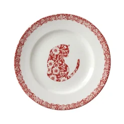 Burleigh Plates-Red Calico Cat 7in Small Plate
