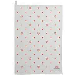 Sophie Allport Valentine's Day|Tea-Red Hearts Tea Towel