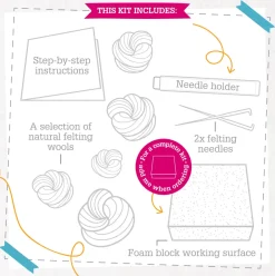 Hawthorn Handmade Crafts|Children-Red Squirrel Needle Felting Kit