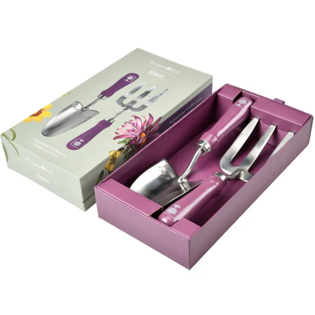 Burgon & Ball Gardening-RHS Asteraceae Trowel and Fork Gift Box