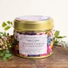 Toasted Crumpet Home Fragrance-Rhubarb Compote & Clotted Cream Candle in a Matt Gold Tin