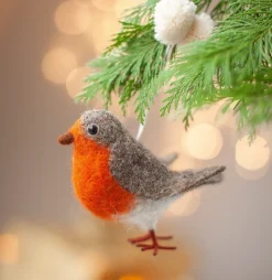 Sew Heart Felt Christmas Decorations|Seasonal Decor-Robin the Robin Felt Christmas Decoration