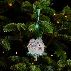 Lottie Murphy Christmas-Robin Wooden Christmas Decoration