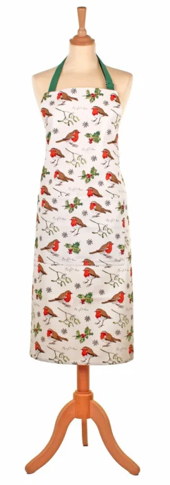 Ulster Weavers Aprons-Robins & Holly Cotton Apron