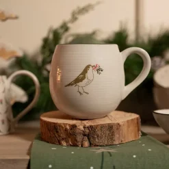 Sophie Allport Christmas|Christmas-Robins Stoneware Mug