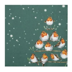 Wrendale Designs Napkins-'Rockin'Robins' Paper Napkins