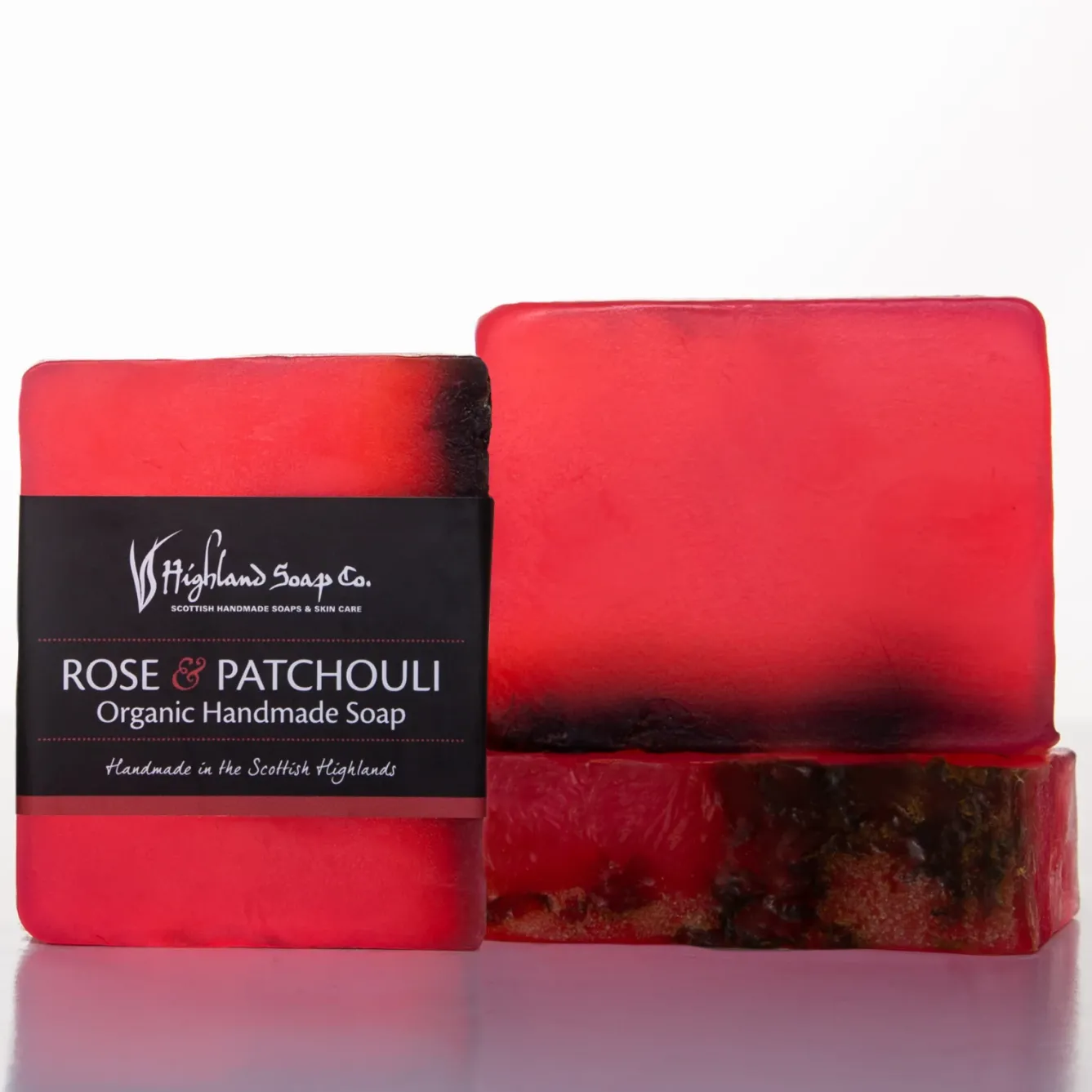 The Highland Soap Company Soaps & Lotions-Rose & Patchouli Organic Glycerin Soap 150g