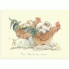 Two Bad Mice Greeting Cards-Run, Rooster, Run Greetings Card
