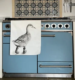 Katherine Sheard Designs Tea|Tea Towels-Runaway Duck Tea Towel
