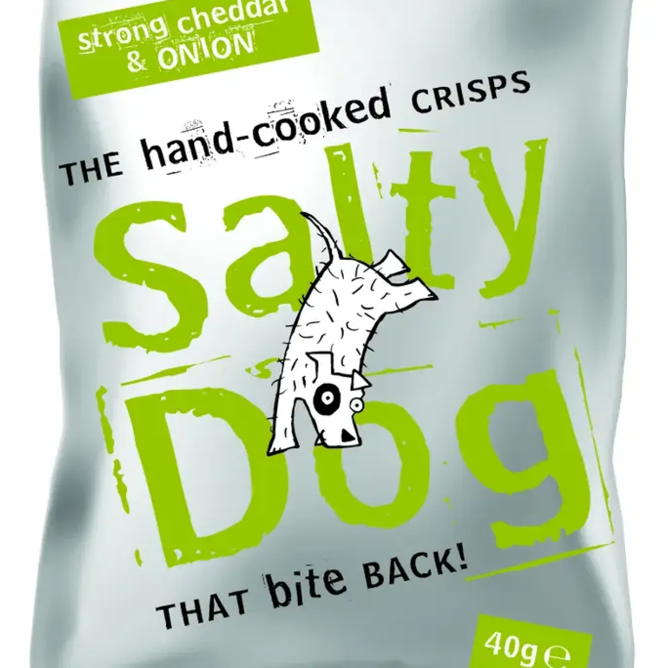 Tea & Biscuits Snacks & Crackers|New Treats-Salty Dog Hand Cooked Strong Cheddar & Onion Crisps