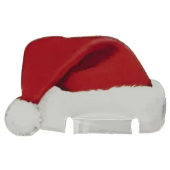 Ginger Ray Seasonal Decor-Santa Hat Christmas Glass Decorations