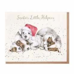 Wrendale Designs Greeting Cards-'Santa's Little Helpers' Christmas Greetings Card