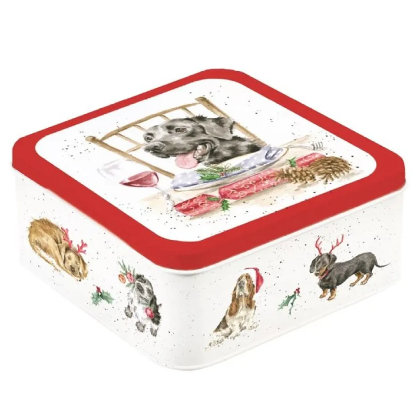 Wrendale Designs Seasonal|Seasonal Decor-Santa's Little Helpers Christmas Tin