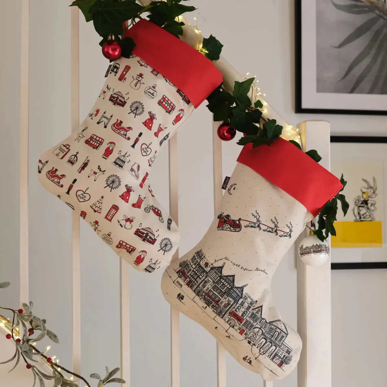 Victoria Eggs Christmas-Santa's Sleigh Christmas Stocking