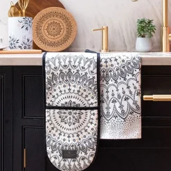 Sara Miller London Tea|Tea-Sara Miller Artisanne Noir Tea Towel