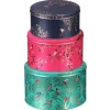 Sara Miller London Storage Caddies|Storage-Sara Miller Chelsea Set of 3 Round Cake Tins