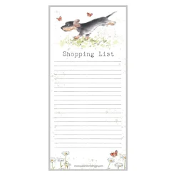 Paper Shed Design Stationery-Sausage Dog "Shopping List" Magnetic List Pad