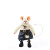 Sew Heart Felt Children-Scottish Felt Mouse in Blue Kilt