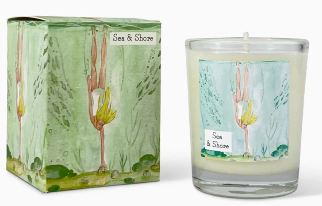 Heaven Scent Home Fragrance-Sea & Shore Votive Candle - Diving for Shells