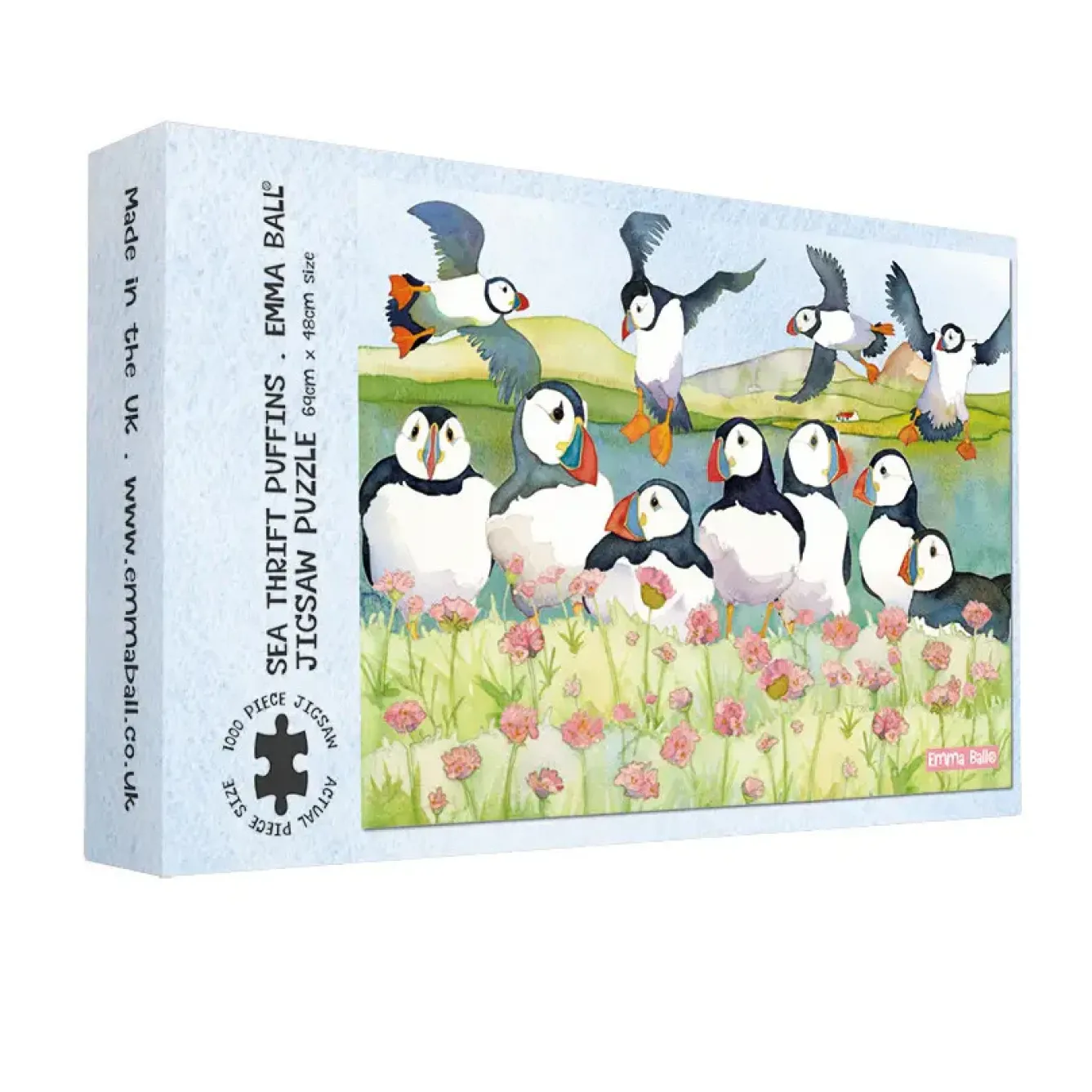 Emma Ball Puzzles-Sea Thrift Puffins 1000 Piece Jigsaw Puzzle