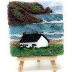 The Crafty Kit Co. Crafts|Children-Seashore Bothy Paint with Wool Needle Felting Kit