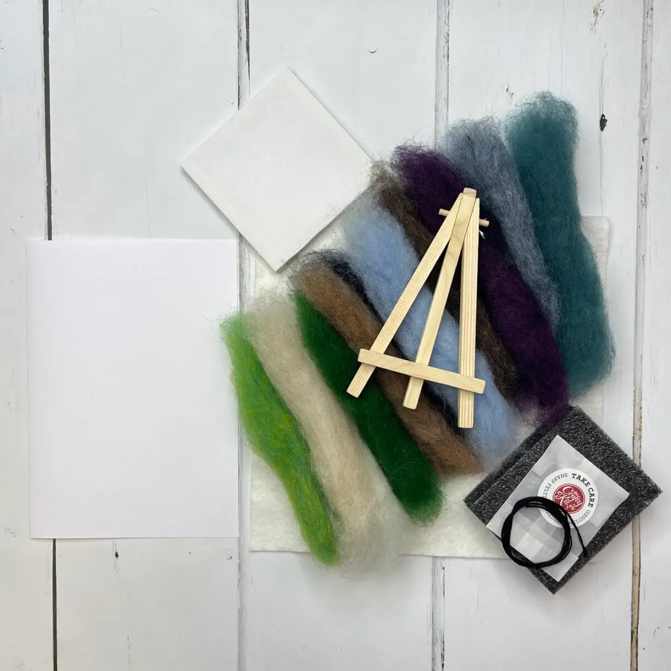 The Crafty Kit Co. Crafts|Children-Seashore Bothy Paint with Wool Needle Felting Kit
