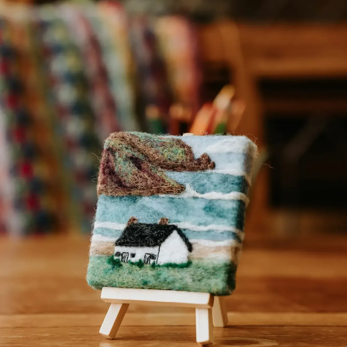 The Crafty Kit Co. Crafts|Children-Seashore Bothy Paint with Wool Needle Felting Kit