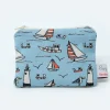 Poppy Treffry Storage|Bags-Seaside Small Flat Coin Purse