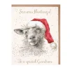 Wrendale Designs Christmas Cards|Seasonal Decor-'Season's Bleatings' Sheep Christmas Greeting Card