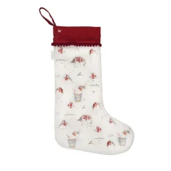 Wrendale Designs Christmas|Seasonal Decor-'Season's Tweetings' Robin Christmas Stocking