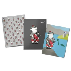 The Herdy Company Stationery|Children-Set of 3 Herdy McHerdy A6 Notebooks