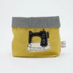Poppy Treffry Storage-Sewing Machine Embroidered Mini Storage Pot