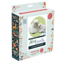 The Crafty Kit Co. Easter|Crafts-Sheep Family Needle Felting Kit