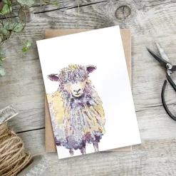 Toasted Crumpet Greeting Cards-Sheep Greetings Card