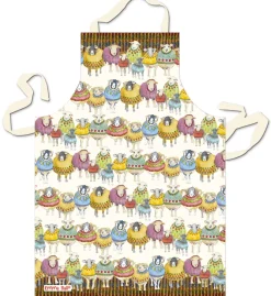 Emma Ball Aprons-Sheep in Sweaters 2 Cotton Apron