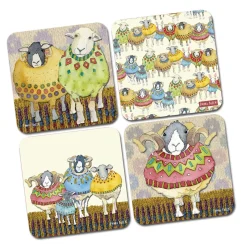 Emma Ball Coasters-Sheep in Sweaters Coasters - Set of 4