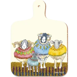 Emma Ball Chopping Boards-Sheep in Sweaters Mini Chopping Board