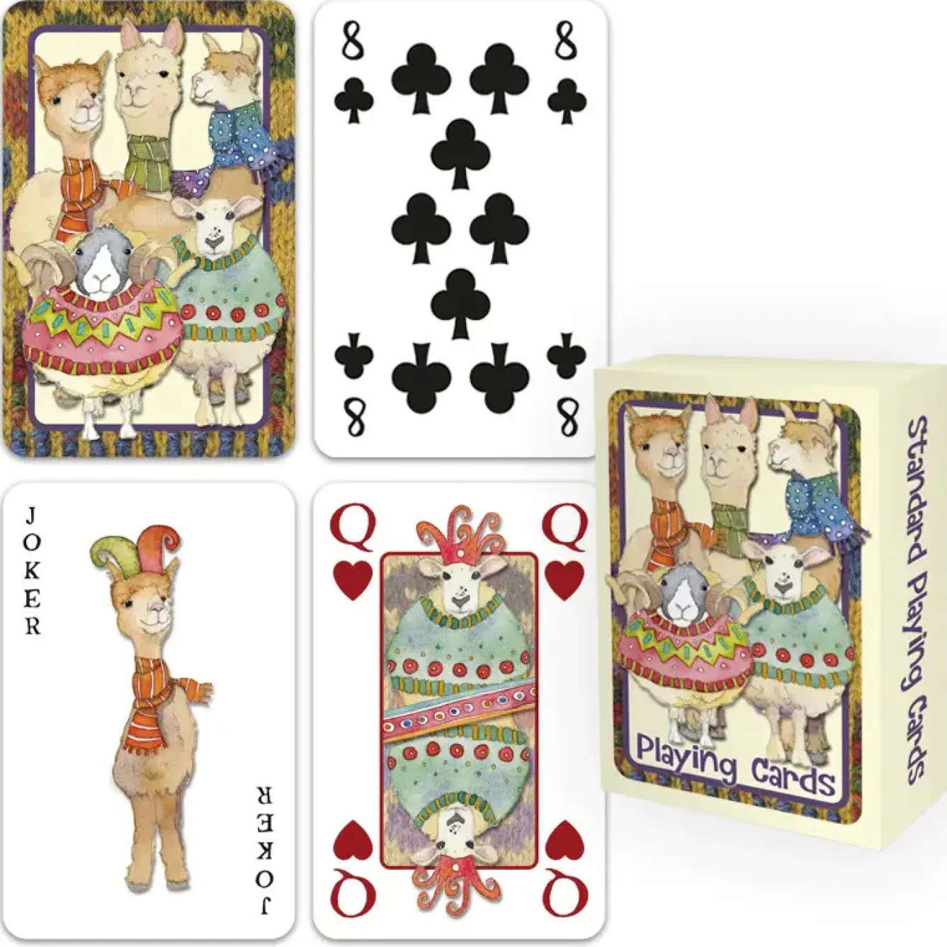 Emma Ball Puzzles|Children-Sheep in Sweaters Playing Cards