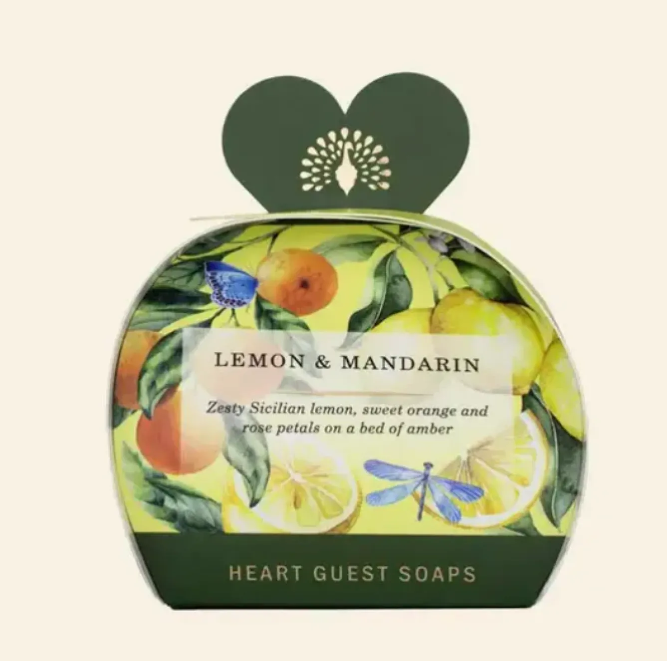 English Soap Company Soaps & Lotions-Signature Lemon and Mandarin Heart Guest Soaps